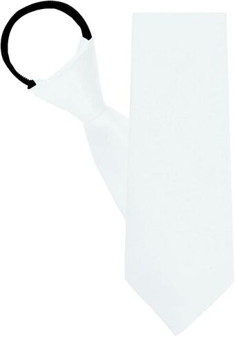 Boys Tie, Black Tie for Boys 8 10 12 Years, Pre-tied Zipper Kids Necktie for School Uniforms Graduation in Saudi Arabia