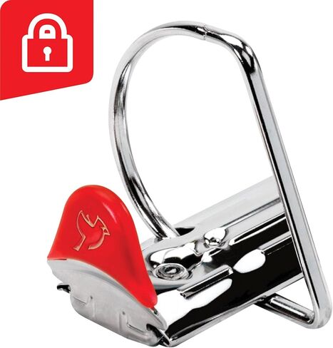 Cardinal 3 Ring Binder, 6 Inch Heavy Duty XtraLife Binder, Locking Slant-D Rings, Crack-Resistant Cover & Spine, ClearVue Covers with Shelf Pull, Holds 1,300 Sheets, White (26366) in Kuwait