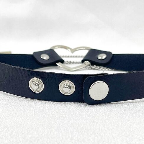 Sexy Fake Nipple Rings for Women PU Leather Choker Necklace Non Piercing Body Chain for Clothing Accessories Nipple Jewelry in Kuwait