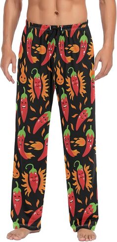 Pajama Pants for Men Sleep Lounge Pants Pjs Bottoms with Pockets in Saudi Arabia