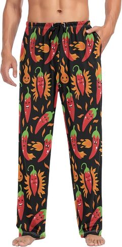Pajama Pants for Men Sleep Lounge Pants Pjs Bottoms with Pockets in Saudi Arabia