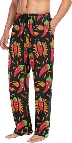 Pajama Pants for Men Sleep Lounge Pants Pjs Bottoms with Pockets in Saudi Arabia
