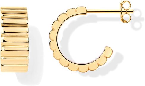 PAVOI 14K Gold Plated Chunky Hoop Earrings | Chic Boho Statement Jewelry for Women in Saudi Arabia