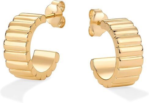 PAVOI 14K Gold Plated Chunky Hoop Earrings | Chic Boho Statement Jewelry for Women in Saudi Arabia
