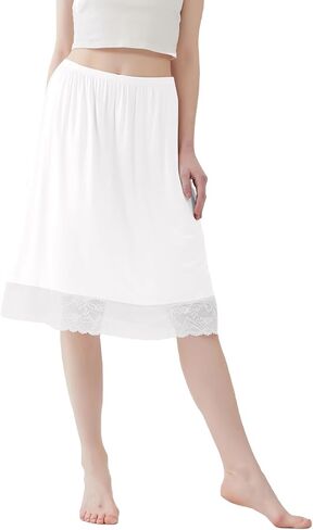 Lace Slips for Women Underskirt For Dresses lace Skirt Extender in Saudi Arabia
