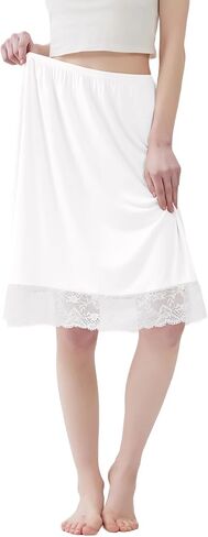 Lace Slips for Women Underskirt For Dresses lace Skirt Extender in Saudi Arabia