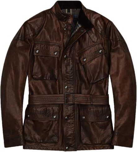 Mens Tough Long Spicy Look Genuine Lambskin Leather Jacket, Biker Jacket in Saudi Arabia