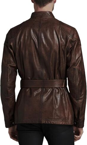 Mens Tough Long Spicy Look Genuine Lambskin Leather Jacket, Biker Jacket in Saudi Arabia