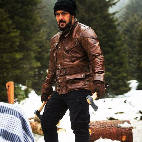 Mens Tough Long Spicy Look Genuine Lambskin Leather Jacket, Biker Jacket in Saudi Arabia