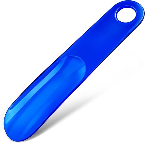 2PCS Plastic Shoe Horn for kids 7.5 Inch, Small Shoe Horn Travel Size for Mens Women(Pale Blue/Red-orange) in Saudi Arabia