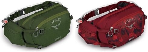 Osprey Seral 7L Unisex Biking Waist Pack with Hydraulics Reservoir, Dustmoss Green in Saudi Arabia