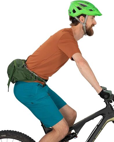 Osprey Seral 7L Unisex Biking Waist Pack with Hydraulics Reservoir, Dustmoss Green in Saudi Arabia