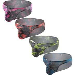 Men's Camouflage Stretch Support Briefs Breathable Pouch Underwear