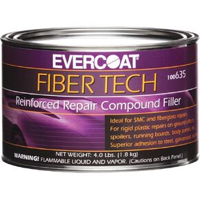 Evercoat Fiber Tech Reinforced Repair Compound for Galvanized Steel, Aluminum, and More - 64 Fl Oz