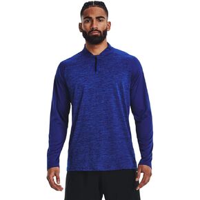 Under Armour Men's UA Tech 2.0 Novelty 1/4 Zip, Bauhaus Blue (456)/Black, X-Large