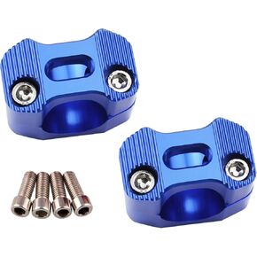 Motorcycle HandleBar Handle Clamps Riser Fat Bar Mount 28mm 1 1/8" Universal CNC For EXC SX CRF YZF DRZ ATV Dirt Pit Bikes (red)