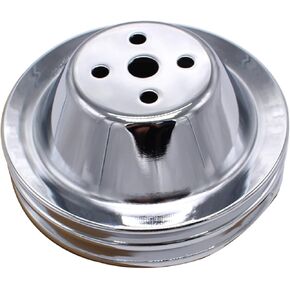 Short Water Pump Pulley SWP Single-Groove Compatible with Small Block Chevy SBC 267 305 400