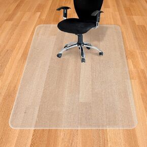 Office Chair Mat for Hardwood Floor, 63"x51" Extra Large Desk Chair Mat for Hard Floor & Tile Floor, Heavy Duty Floor Protector for Home, Office, Kitchen, Living Room, Multi-Purpose