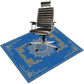 Chair Mat for Hardwood Floor Office for Carpet Desk Computer Chair Mat Under Desk Rug Protector for Rolling Chair, Computer Gaming Chair Mat (Purple, 48“x60")
