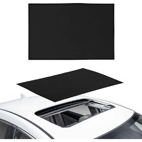 EcoNour Car Sunroof Sunshade Cover 2023 Updated | Car Window Screens for Camping with Sun Glare, UV Rays | Moonroof Cover with Breathable Mesh Sun Shade | Enhanced Magnetic Stripes (38x24 Inches)