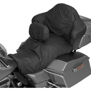 KEMIMOTO Motorcycle Seat Cover Rain Covers Rainproof Dustproof Seat Protector Compatible with Touring and Trike Seats with Rider Backrest