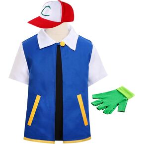 Adult Kids Unisex Costume Cosplay Jacket Gloves Hat Sets for Trainer Halloween Hoodie