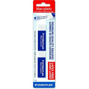 Staedtler Mars Plastic Eraser, 2 Each (52650BK2) , Blue