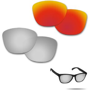 Anti-Saltwater Lenses Replacement for Oakley Frogskins Sunglasses 2 Pairs Packed