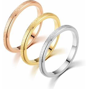 Wedding Rings for Women 14K Gold Plated Stackable Rings Set Wedding/Engagement/Promise/Anniversary Eternity Halo Band for Women Men Three-of-One Size 5-10