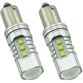 H6W BAX9S LED Bulbs 38161 64132 High Power 4800LM Extremely Bright Bulbs with Canbus Error Free for Backup Reverse Light and More,2 Pack,6000K White