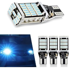 4 حزمة T15 سيارة LED بدوره إشارة الضوء، سطوع عالية Canbus فك ستبليس ضوء الفرامل السيارات، العالمي 4014 45SMD Canbus مركبة عكس الضوء الملحقات (الأزرق)