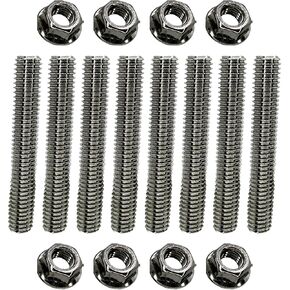 A.A Stainless Exhaust Manifold Stud Kit Replacement for Ford 4.6L and 5.4 Liter V8 Super Duty (1 Side, 8 pcs)