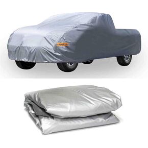 munirater All Weather Protection Heavy Duty Outdoor Pickup Truck Cover Waterproof Sun Rain Resistant Replacemenet for Universal Pickup Truck up to 210 L x 70 W x 65 H
