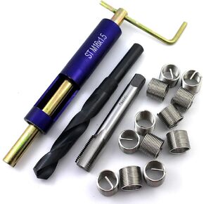 Thread Repair Kit M16 x 1.5 Drill and Tap Insertion Tool Fine thread in Kuwait