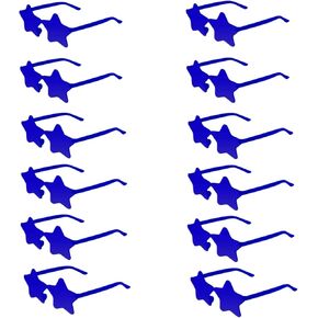 12 Pairs Star Sunglasses Pentagram Glasses Rimless Transparent Candy Color Sunglasses Bulk for Party Favor in Kuwait