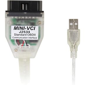 Mini Vci J2534 Cable Standard Obd2 Communication Interface for TIS Techstream V17 V18 Toyota Lexus Scion OBD2 Scanner Diagnostic USB Vehicle Scan Tool