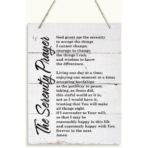 The Serenity Prayer Sign, Christian Wall Decor, Hanging Wooden Plaques Decor, Christian Wall Plaque, Decorative Wooden Wall Sign, Farmhouse Home Decor, Living Room Decor, Calm Down Corner Decor in Kuwait