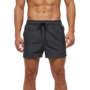 Mens Printed Quick Dry Swim Trunks Swimsuit Shorts Elastic Waist Pockets Lining
