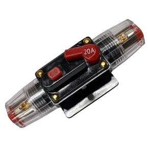 Rayne's World 50 Amp 12V-48V DC Waterproof Circuit Breaker Manual Reset - Great for Car Stereo, Solar Power Systems, Automotive, ATV, Marine, Boat Trolling Motors