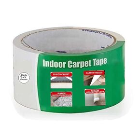 Rocky Mountain Goods Carpet Tape Double Sided Tape - 10 Yard Heavy Duty Carpet Tape for Area Rugs, Hardwood Floors, Tile, Stairs, Concrete, Hanging Posters - Strong Adhesive and Removal