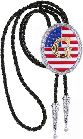 Bolo Tie Black for Men Women Western Cowboy Round Shaped Leather Necktie Bolo Tie Halloween Christmas Gifts in Saudi Arabia