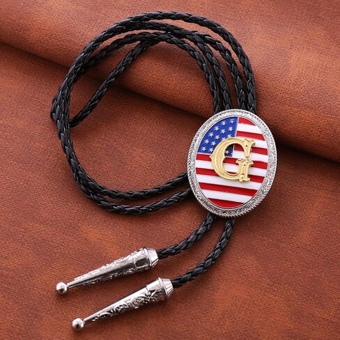Bolo Tie Black for Men Women Western Cowboy Round Shaped Leather Necktie Bolo Tie Halloween Christmas Gifts in Saudi Arabia