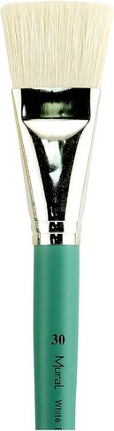 Creative Mark Mural Large Artist Brushes - Natural Hog Bristle Brushes for Acrylic & Watercolor Paint - Filbert # 30 in Saudi Arabia