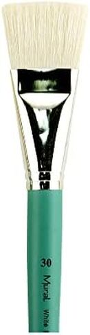 Creative Mark Mural Large Artist Brushes - Natural Hog Bristle Brushes for Acrylic & Watercolor Paint - Filbert # 30 in Saudi Arabia