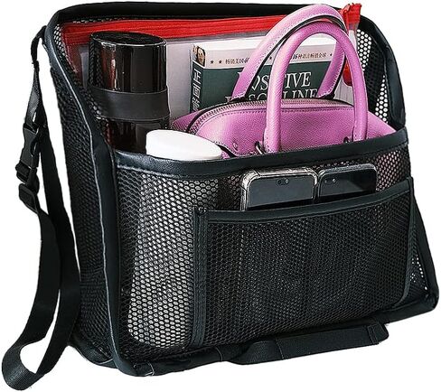 Car Net Pocket Handbag Holder Between Front Seats,Car Mesh Handbag Holder Car Front Seat Storage Organizer Car Purse Holder for Phone Documents keys,Barrier of Backseat Kids Pet in Saudi Arabia