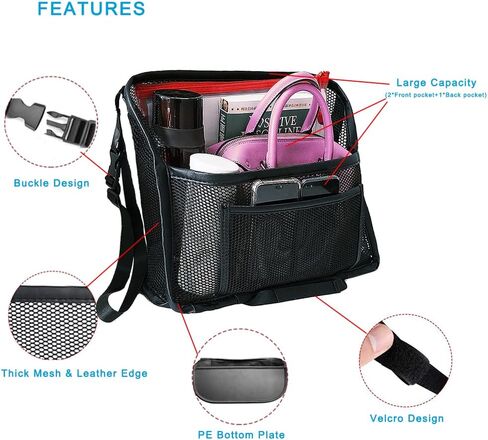 Car Net Pocket Handbag Holder Between Front Seats,Car Mesh Handbag Holder Car Front Seat Storage Organizer Car Purse Holder for Phone Documents keys,Barrier of Backseat Kids Pet in Saudi Arabia