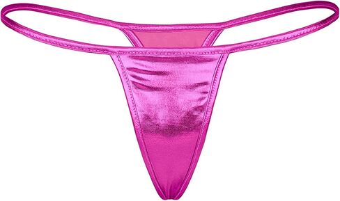 Women's Metallic Micro Back G-String Thong Low Rise Panties underwear in Saudi Arabia