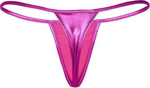 Women's Metallic Micro Back G-String Thong Low Rise Panties underwear in Saudi Arabia