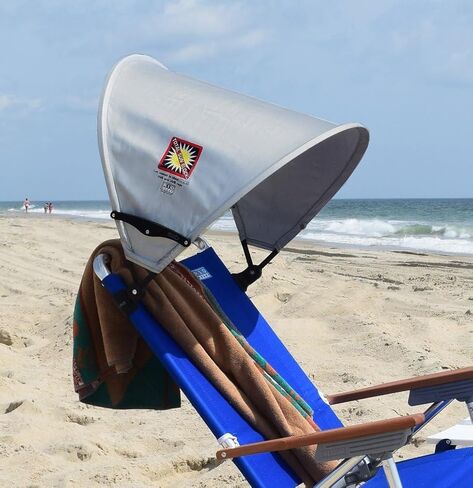 Rio Beach MyCanopy Personal Chair Sun Shade with Total Sun Block, Grey in Saudi Arabia