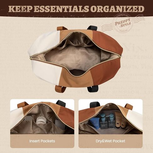 LOVEVOOK Travel Duffle Bag, Weekender Overnight Bag For Women With Shoe Compartment, Large Carry-on Bag For Airline With Wet Pocket, Gym Bag, Hospital Tote Bag in Saudi Arabia